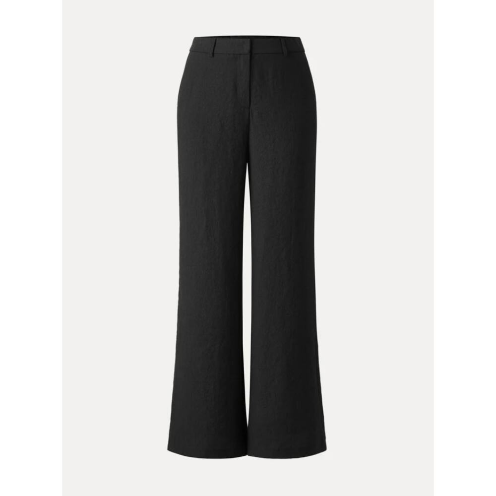 OGL European Linen Mid Rise Flared Pant with Pockets NWT SIZE S